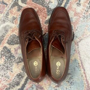 Alden Men's Shoes Vintage Apron Moc Toe Brown Dress Shoes size 10.